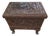 Heavily Carved Sandalwood Jewelry Chest For Sale
