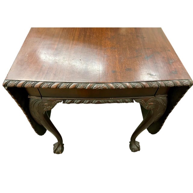 Mid 18th Century Rare George II Mahogany Drop-Leaf DiningTable Ca. 1765 For Sale - Image 5 of 9