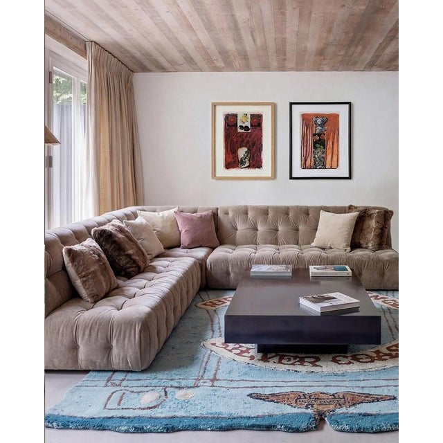 Hand-Knotted Riders of Silence Rug in Wool with Silk & Alpaca by Dinodo Studio For Sale - Image 4 of 6