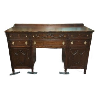 Antique Federal Buffet, Antique Federal Sideboard, Mahogany Sideboard For Sale