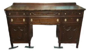 Antique Federal Buffet, Antique Federal Sideboard, Mahogany Sideboard