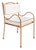 Panarea Armchair in White and Orange Striped Upholstery by Ceraudo, 2010s For Sale
