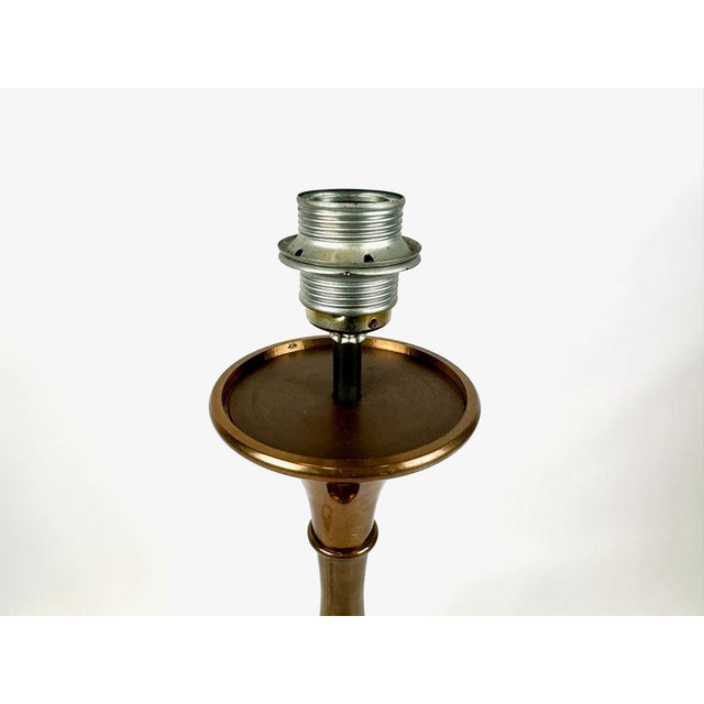 1970s Mid-Century Modern Bamboo Table Lamp in Bronze by Ingo Maurer for Design M, 1970s For Sale - Image 5 of 9