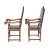 Baroque Italian or Spanish Large Walnut Armchairs Circa 19th Century, a Pair For Sale - Image 3 of 11
