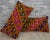 This is a pair of pillow covers created from vintage Turkish kilim rugs (not a fragment). The back sides are cotton with...