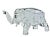 1930s Vintage 1930s Co-Operative Flint Glass Co. Clear Elephant Figural Covered Box For Sale - Image 5 of 9