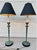 Late 20th Century Pair of Vintage Frederick Cooper Verdigris Candlestick Buffet Table Lamps For Sale - Image 5 of 18