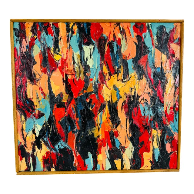 1999 Abstract Acrylic Painting “You’ll Never Know” For Sale