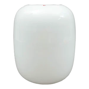 Mid 20th Century Finland Iittala Timo Sarpaneva Signed Jurmo White Art Glass Vase