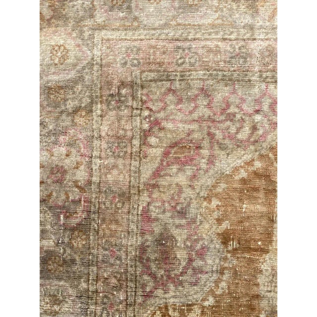 Vintage Turkish Silk Kayseri Rug For Sale - Image 6 of 18