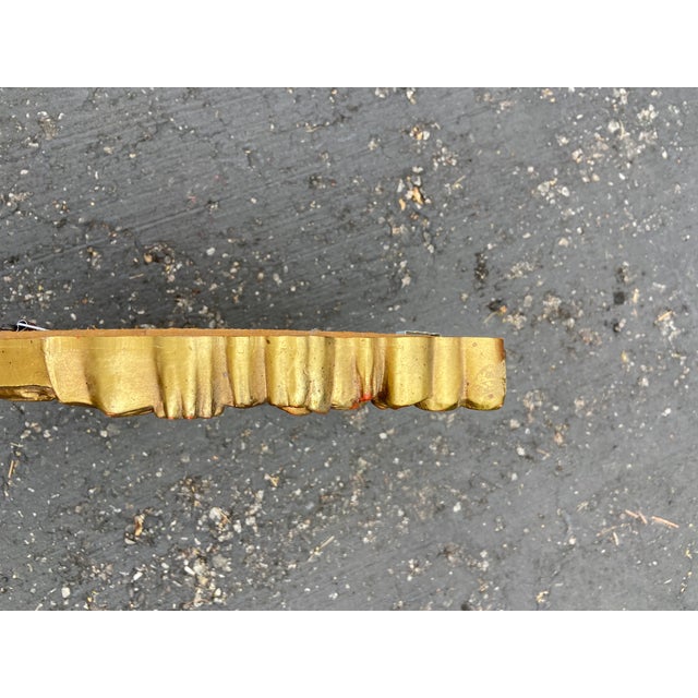 Glass Carolina Mirror Company Round Gilt Mirror For Sale - Image 7 of 10