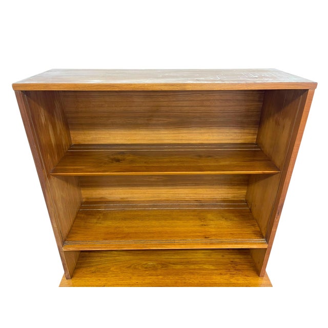 Vintage Mid Century Modern Hutch Bookcase Cabinet For Sale - Image 9 of 9
