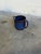 Blue Ceramic Pitcher With Flared Spout and Cobalt Blue Glaze Gefle Kosmos Mid-Century Modern 1960s For Sale - Image 8 of 9