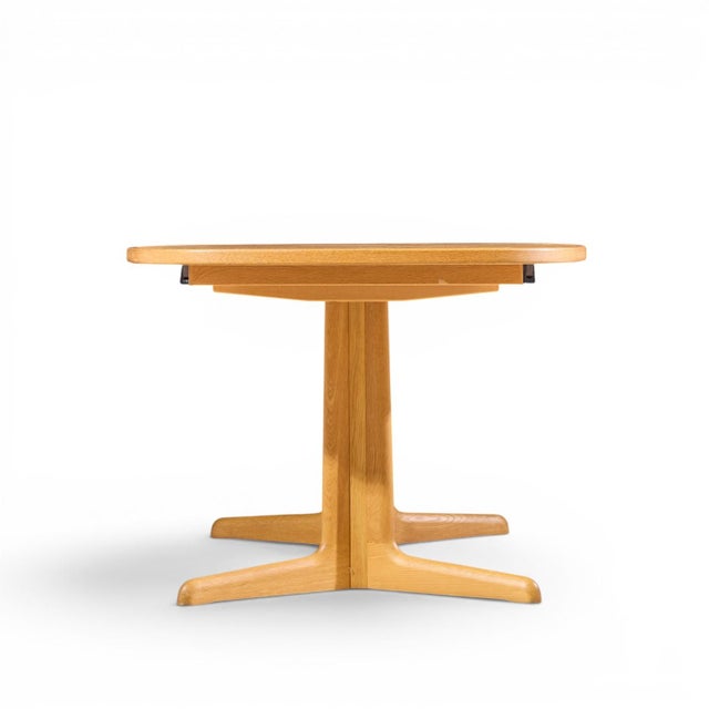 Gudme Gudme Mobelfabrik Mid Century Danish Teak Expanding Dining Table With 2 Leaves For Sale - Image 4 of 13