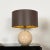 Huge Spherical Travertine and Brass Table Lamp, Italy, 1973 For Sale - Image 6 of 18