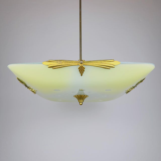 Vintage Art Deco Pendant Light, 1930s For Sale - Image 12 of 18