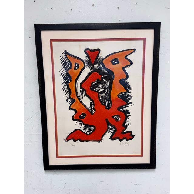 Surrealism Circa 1969 Man Ray Mythologie Moderne II Lithograph, Signed For Sale - Image 3 of 12