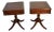 1930s Pair of English Regency Mahogany Side Tables / End Tables For Sale