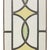 Metal Art Deco Geometric Stained Glass Window, Set of 2 For Sale - Image 7 of 15
