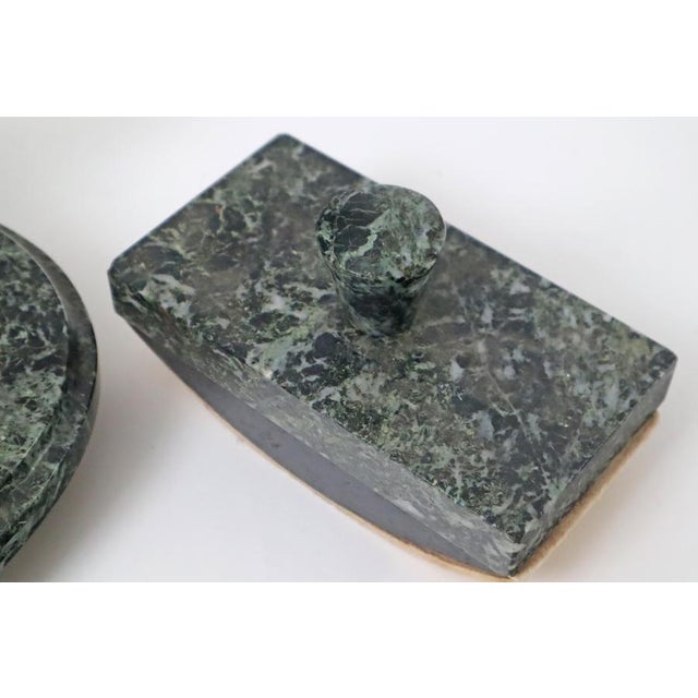 Art Deco Serpentine Extinguishing Cradle Desk Set, Germany, 1920s, Set of 2 For Sale - Image 6 of 15