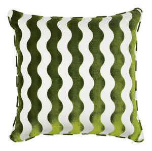 Schumacher X Miles Redd The Wave 20" Pillow in Lettuce