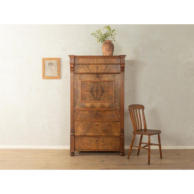 Gründerzeit Secretary Desk Working Height: 87.0 cm Table Underside: 83.0 cm Depth: 50 cm Width: 96 cm Height: 171 cm Good...