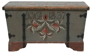 19th Century Northern Swedish Painted Chest