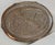 Metal Oval Serving Tray in Silver, 1960s For Sale - Image 7 of 10