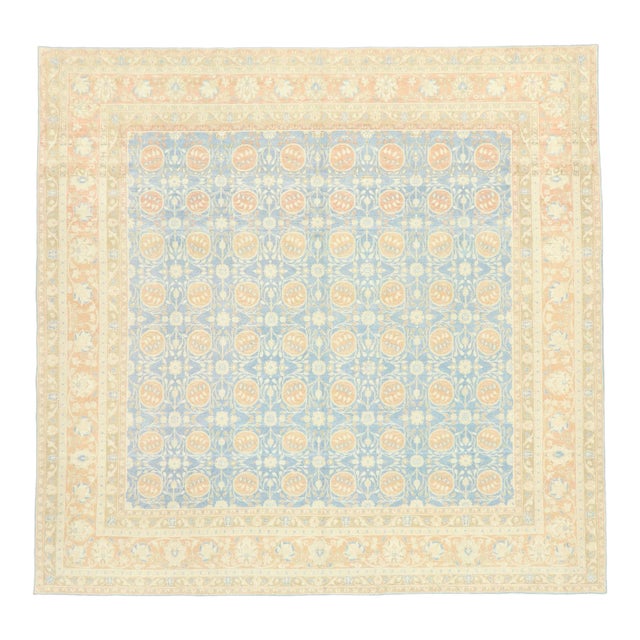 Vintage Portuguese Khotan Style Rug - 09'03 X 09'07 For Sale