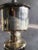 1970s Mercury Glass Table Lamp on Wood Painted Base For Sale - Image 9 of 12