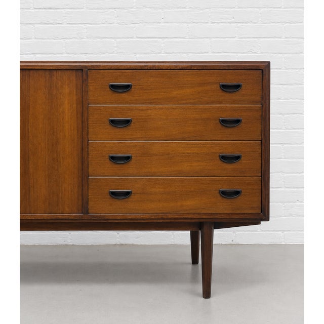 Mid Century Danish Rosewood Credenza | Sideboard Dresser, Denmark, C. 1960s For Sale - Image 9 of 14