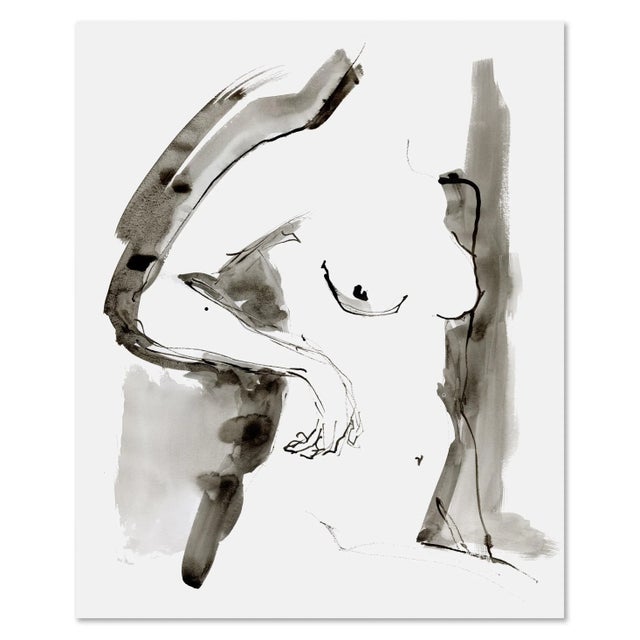 Set of four original ink drawings by Soicher Marin in-house artist Yuki Osada. Each piece measures 14" x 17" overall....