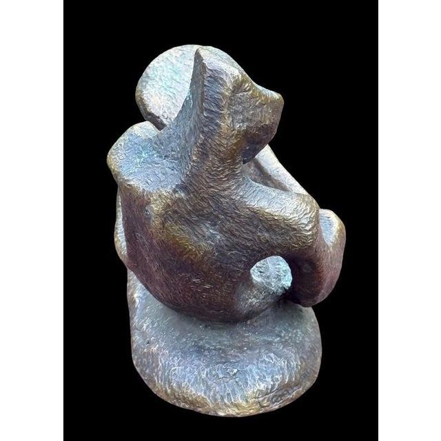 Sand cast bronze brutalist maquette/sculpture signed and dated 1958 or 1968 by William (Bill) Tarr (1925-2006 NY/FL)....