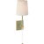 Julie Neill for Visual Comfort Signature Lucia 21" Cordless Sconce in Celadon and Crystal with Linen Shade For Sale - Image 9 of 14