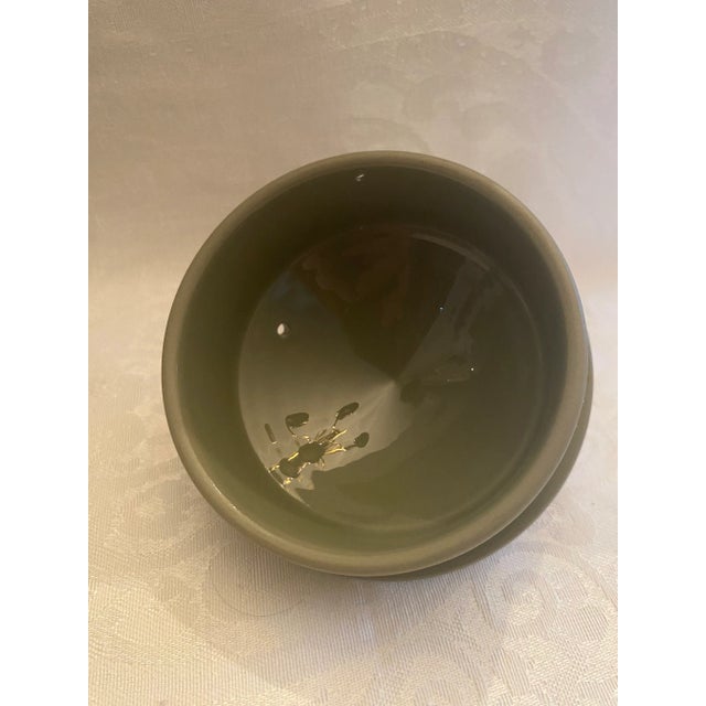 Vintage Wedgwood Sage Green Jasperware Teapot 1955 Glazed Interior Mint Interior For Sale In Boston - Image 6 of 12