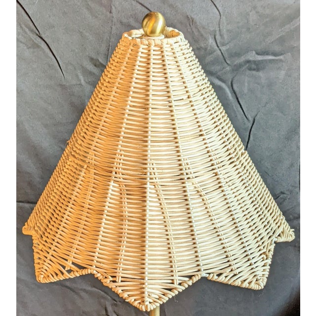 Lillian August Rattan Parasol Table Lamp Chairish