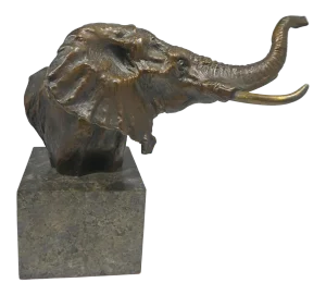 Wildlife Elephant Bronze by Noted Artist Dennis Anderson