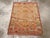 An antique Turkish Angora Oushak throw rug handmade during the Early 20th century. Measures: 2' 4" x 2' 11"