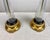 Vintage Hollywood Regency Coastal Brass Palm Hurricane Shade Frederick Cooper Style Table Lamps - a Pair For Sale - Image 9 of 11