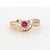 18k Yellow Gold Ring With 0.29ct Ruby & 0.31ct Diamond Accents For Sale - Image 13 of 18