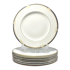 1990s Wedgwood “Cavendish” Set of 8 Bone China Salad Plates