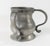 19th Century English Miniature Two Handled Pewter Tankard Mug For Sale - Image 4 of 10
