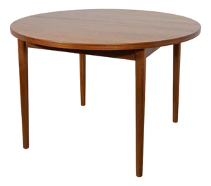 Mid-Century Round Teak Dining Table by Nils Jonsson for Hugo Troeds, Sweden, 1960s