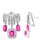 2020s Gia Certified, No Heat, 60 Ct Pink Sapphire & 25 Ct Diamond Necklace Suite 18 Kt For Sale - Image 5 of 8