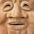 Mid-Century Modern Japanese Hand-Carved Hotei God of Happiness Mask, 1980s For Sale - Image 3 of 10