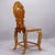 Late 19th Century Rare Nutwood Edelweis Marquetry Chair Swiss Brienz 1900 For Sale - Image 5 of 12