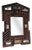Antique Tramp Art Mirror, 1890s For Sale
