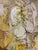 1960 Heavily Impasto Mix Media Abstract Signed Silverman