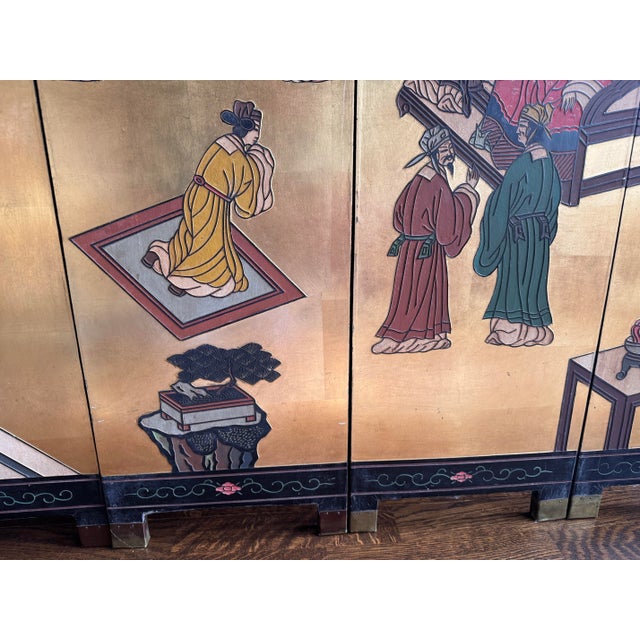 Japanese Vintage Japanese Cotomandel/ Wall Panel/ Screen For Sale - Image 3 of 7