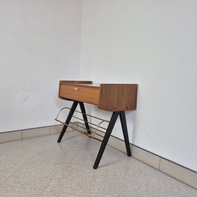 Vintage Cabinet with Magazine Rack from Ilse Möbel, Germany, 1960s, in Very Good conditions. Designed 1960 to 1969 I have...